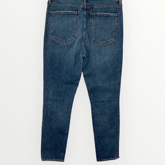 Agolde Button Fly Tapered Leg Nico Denim High Rise Blue Jeans Blue Size 30 Retro - Picture 5 of 12